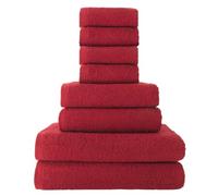 Top Towel - Juego de Toallas Baño Completo (8 Piezas): 4 Toallas Bidé/Cara, 2 Toallas Manos/Lavabo y 2 Toallas Baño Grandes Ducha - Algodón 100%, 400 g/m², Suaves y Absorbentes