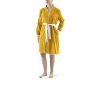 Top Towel - Lady - Albornoz Mujer Algodón 100% Rizo 500 g/m² - Cinturón de Algodón, Bolsillos Interiores, Cuello Semi Chimenea, Manga Ajustada - XL - ORO