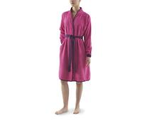 Top Towel - Lady - Albornoz Mujer Algodón 100% Rizo 500 g/m² - Cinturón de Algodón, Bolsillos Interiores, Cuello Semi Chimenea, Manga Ajustada - XL -FUSCIA