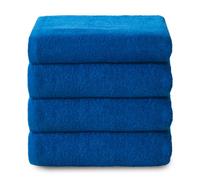 Top Towel - Plus - Toallas baño - 4 toallas de cara o bidet - 30x50 cms - Algodon 100% - Azulina