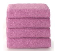 Top Towel - Plus - Toallas baño - 4 toallas de cara o bidet - 30x50 cms - Algodon 100% - Malva