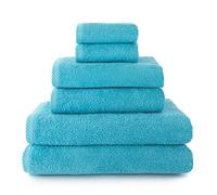Top Towel - Plus - Toallas de baño grandes - Toallas baño - 2 toallas cara o bidet + 2 toallas de mano o lavabo + 2 toallas de ducha - Algodon 100% - Aguamar