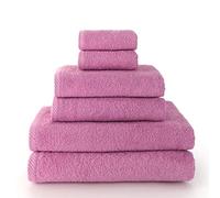Top Towel - Plus - Toallas de baño grandes - Toallas baño - 2 toallas cara o bidet + 2 toallas de mano o lavabo + 2 toallas de ducha - Algodon 100% - Malva