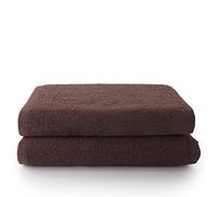 Top Towel - Plus - Toallas de baño grandes - Toallas baño - 2 toallas de ducha - 100x150 cms Algodon 100% - Marron