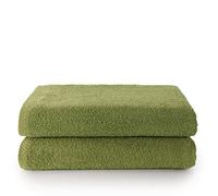 Top Towel - Plus - Toallas de baño grandes - Toallas baño - 2 toallas de ducha - 70x140 cms - Algodon 100% - Hoja