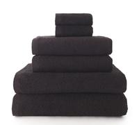 Top Towel - Plus - Toallas de baño grandes - Toallas baño - 2 toallas de mano o lavabo + 2 toallas de ducha - Algodon 100% - Negro