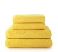 Top Towel - Plus - Toallas de baño grandes - Toallas baño - 2 toallas de mano o lavabo + 2 toallas de ducha - Algodon 100% - Limon