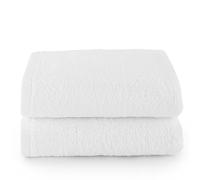 Top Towel - Plus - Toallas de baño grandes - Toallas baño - 2 toallas de mano o lavabo- 50x100 cms - Algodon 100% - Blanco