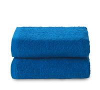Top Towel - Plus - Toallas de baño Grandes - Toallas baño - 2 Toallas de Mano o Lavabo- 50x100 cms - Algodon 100% - Azulina