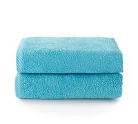Top Towel - Plus - Toallas de baño grandes - Toallas baño - 2 toallas de mano o lavabo- 50x100 cms - Algodon 100% - Aguamar