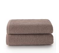 Top Towel - Plus - Toallas de baño grandes - Toallas baño - 2 toallas de mano o lavabo- 50x100 cms - Algodon 100% - Vison