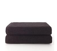 Top Towel - Plus - Toallas de baño Grandes - Toallas baño - 2 Toallas de Ducha - 100x150 cms Algodon 100% - Negro