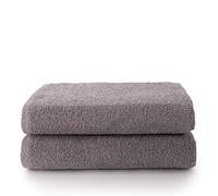 Top Towel - Plus - Toallas de baño Grandes - Toallas baño - 2 Toallas de Ducha - 100x150 cms Algodon 100% - Gris