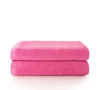 Top Towel - Plus - Toallas de baño Grandes - Toallas baño - 2 Toallas de Ducha - 100x150 cms Algodon 100% - Fresa