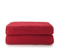 Top Towel - Plus - Toallas de baño grandes - Toallas baño - 2 toallas de ducha - 100x150 cms Algodon 100% - Granate