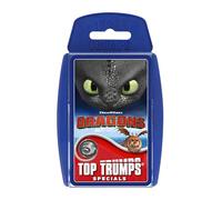 Top Trumps Cómo entrenar a tu dragón. Juego educativo de viaje con hipo y sin dientes, compañero de viaje es un regalo para mayores de 6 años