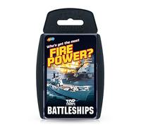 Top Trumps Juego de cartas Battleships Classics, descubre algunos datos interesantes en este juego educativo que incluye la velocidad del HMS Triumph, más de 2 jugadores es un gran regalo para mayores