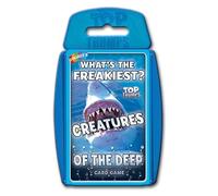 Top Trumps Juego de Cartas clásico de Criaturas del Profundo, aprende Datos sobre Las Medusas Azules, Pulpo y pingüinos en Este Juego Educativo empaquetado, Regalo y Juguete para niños y niñas a