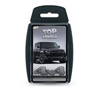 Top Trumps Juego de Cartas clásico de vehículos 4x4, descubre Datos geniales en 30 de los Mejores 4x4, Incluyendo el Defensor de James Bond, Cybertruck de Tesla y Xplorer Flying Car, Juego para