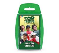 Top Trumps Juego de cartas clásicos de golfistas, juega con 30 de los mejores golfistas, incluyendo Seve Ballesteros, Betsy King, Tiger Wood, Ben Hogan, descubre nuevos datos de PGA y LPGA, juego de 2
