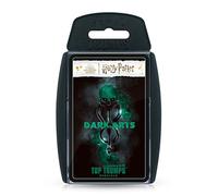Top Trumps Juego de Cartas de Harry Potter Dark Magic Specials, Juega con Voldemort, Bellatrix Lestrange, Barty Crouch Jr y Draco Malfoy, Educativo para 2 Jugadores en adelante es un Gran Regalo para