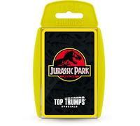 Top Trumps Juego de Cartas Jurassic Park Specials, viaja a través de Isla Nublar y Juega con el Dr. Malcolm, Donald Gennaro, Eric Kirby y Alan Grant, Regalo Educativo y Juguete para niños y niñas a