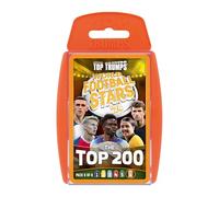 Top Trumps Juego de cartas World Football Stars Top 200, paquete n.º 6, Virgil Van Dijk, Thomas Muller, Saka y Odegaard, juego de cartas dedicado - Colecciona todos los paquetes