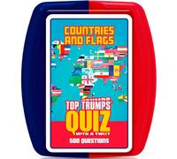 Top trumps juego de preguntas de países y banderas, 500 preguntas par