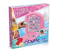 Top Trumps Match Disney Princess - Juego De Mesa, Juegos Infantiles, Conecta 5 Dados Iguales En Tu Propio Tablero, Juego De Memoria 4 Años, Para 2 Jugadores