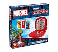 Top Trumps Match Marvel Juego De Mesa Infantiles, Conecta 5 Dados Iguales En Tu Propio Tablero, Juego De Memoria 4 Años, para 2 Jugadores