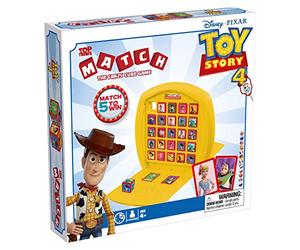 Top Trumps Match Toy Story - Juego De Mesa, Juegos Infantiles, Conecta 5 Dados Iguales En Tu Propio Tablero, Juego De Memoria 4 Años, Para 2 Jugadores