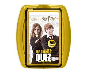Top Trumps Quiz Harry Potter - Juegos Infantiles De Harry Potter: Trivia para 2+ Jugadores Desde 6 Años - ¡Adivina Preguntas del Mundo Mágico Y GANA! Ideal para Complementar Tu Colección De Fan.