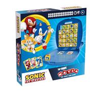 Top Trumps Match Sonic the Hedgehog Board Game, combina 5 Tails, Knuckles, Shadow, Doctor Eggman en una fila para ganar, gran regalo para los fanáticos de los videojuegos SEGA, para mayores de 4 años