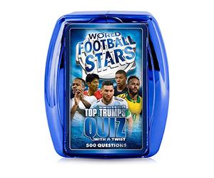 Top Trumps World Football Stars Quiz - Juego de cuestionarios - Azul y Rojo [versión en inglés]