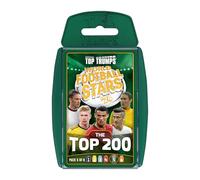 Top Trumps World Football Stars Top 200 Juego de cartas Pack 5, Juega con Ronaldo, Kevin De Bruyne, Putellas y Paredes, regalo educativo para mayores de 6 años