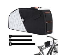 Top Tube Bike Bag - Bolsa para bicicleta con tiras reflectantes, accesorios para bicicleta para fitness y al aire libre Touring Camping Urban Riding Commuting Sports Fitness Trail Adventures Training