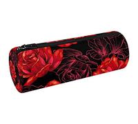 Top View - Estuche de lona con diseño de girasol, bolsa de maquillaje para estudiantes, papelería, escuela, oficina, Multi#08, 20x6.3cm/7.9x2.5in, Estuches para lápices