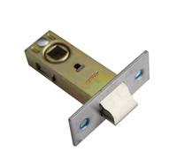 TOP-VIGOR 1 unidad de 40 mm de pestillo de mortaja tubular, cerradura de lengua plana, pestillo de puerta silencioso con resorte para puertas interiores, manijas de puerta con palanca