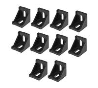 TOP-VIGOR 10 refuerzos de soporte de esquina interior de aluminio, conector de soporte de montaje en ángulo recto de 38,5 mm x 38,5 mm para perfil de extrusión de aluminio serie 4040