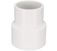 TOP-VIGOR 2 acoplamientos reductores DWV de PVC, conector adaptador de tubería de 50 mm x 40 mm, reductor de conducto para suministros de agua, color blanco