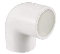 TOP-VIGOR 2 conectores de acoplamiento de codo de PVC de 90 grados, 25 mm, conector de enchufe deslizante para conexión de esquina de tubería de PVC, color blanco