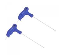 TOP-VIGOR 2 llaves hexagonales de 1,5 mm, mango en T, barra en T, llave de doble extremo para reparación del hogar y mantenimiento mecánico, acero CR-V métrico