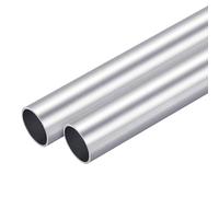 TOP-VIGOR 2 Tubos Redondos de Aluminio 6063-30mm Diámetro Externo - 27mm Diámetro Interno - 100mm Longitud - Tubos Rectos Sin Costura para Proyectos Industriales y Bricolaje