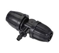 TOP-VIGOR 20 conectores de manguera de polipropileno de 8 mm a 4 mm para riego por goteo, conectores de púas de tubo de riego para invernadero, césped y sistemas de riego