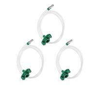 TOP-VIGOR 3 dispensadores adhesivos de manguera de aire de 30 cc, adaptador de conector de dispensador de pegamento de manguera de aire de plástico transparente, adaptador de jeringa de pegamento para