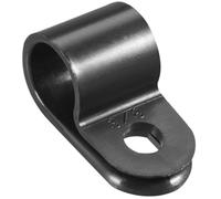 TOP-VIGOR 30 clips de abrazadera de cable tipo R de nailon, 9,5 mm, kit surtido de abrazaderas de cable de plástico, clips de abrazadera de alambre de plástico para gestión de cables de conducto de