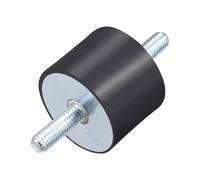 TOP-VIGOR Aislador antivibración M10, 50 mm de diámetro x 40 mm de alto, amortiguador, montaje de goma cilíndrica de aislamiento de vibraciones con pernos para compresor de generador de motor
