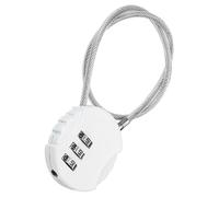 TOP-VIGOR Candado de combinación de 12 pulgadas, 3 dígitos para exteriores, impermeable, reajustable, con cuerda de alambre, candado antirrobo de 30 cm, para equipaje, gimnasio, taquilla, valla, caja