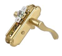 TOP-VIGOR Cerraduras de Manilla, Manilla de Puerta de Acero Inoxidable Silenciosa Universal Cerraduras de Puerta, Utilizadas para Todo Tipo de Puertas Interiores, Pestillo sin Llave con Placa