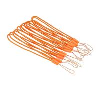 TOP-VIGOR Correas de muñeca universales de nailon, 18 cm, tejido suave, para teléfono, cámara, llaves, USB, botella, paquete de 20, naranja, 3x180mm